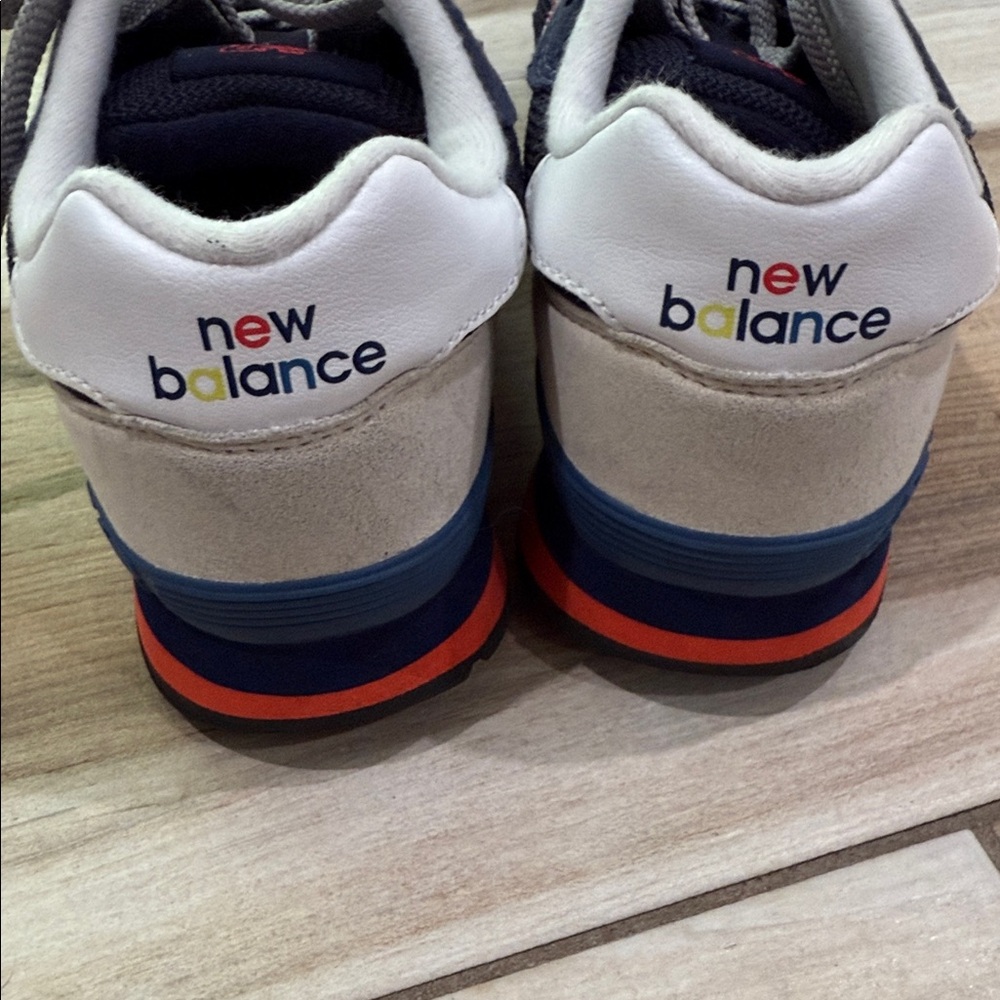 New Balance Kids' Sneakers in Navy and Red - Picture 9 of 9